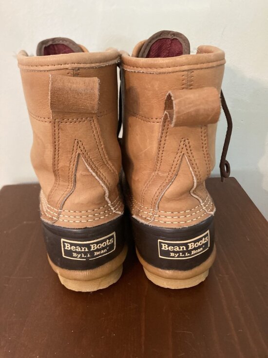 LL Bean Freeport Maine Hunting Shoes Duck Boots 8” Vtg Men 9 LM Rubber main image 8